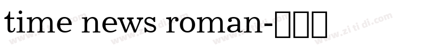 time news roman字体转换
